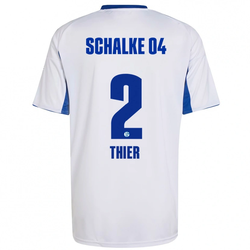 Danxen Dames Silas Thier #2 Wit Blauw Uitshirt Uittenue 2025/26 T-Shirt