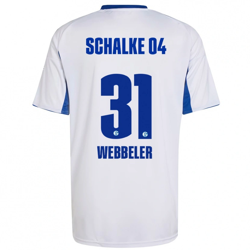 Danxen Dames Vada Webbeler #31 Wit Blauw Uitshirt Uittenue 2025/26 T-Shirt