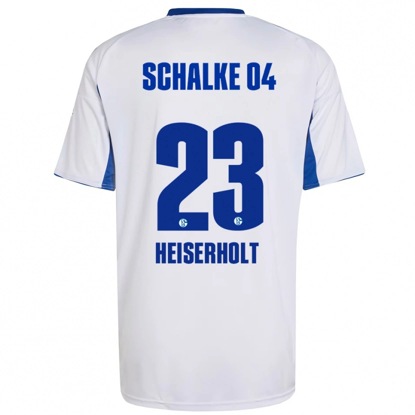 Danxen Dames Finn Heiserholt #23 Wit Blauw Uitshirt Uittenue 2025/26 T-Shirt