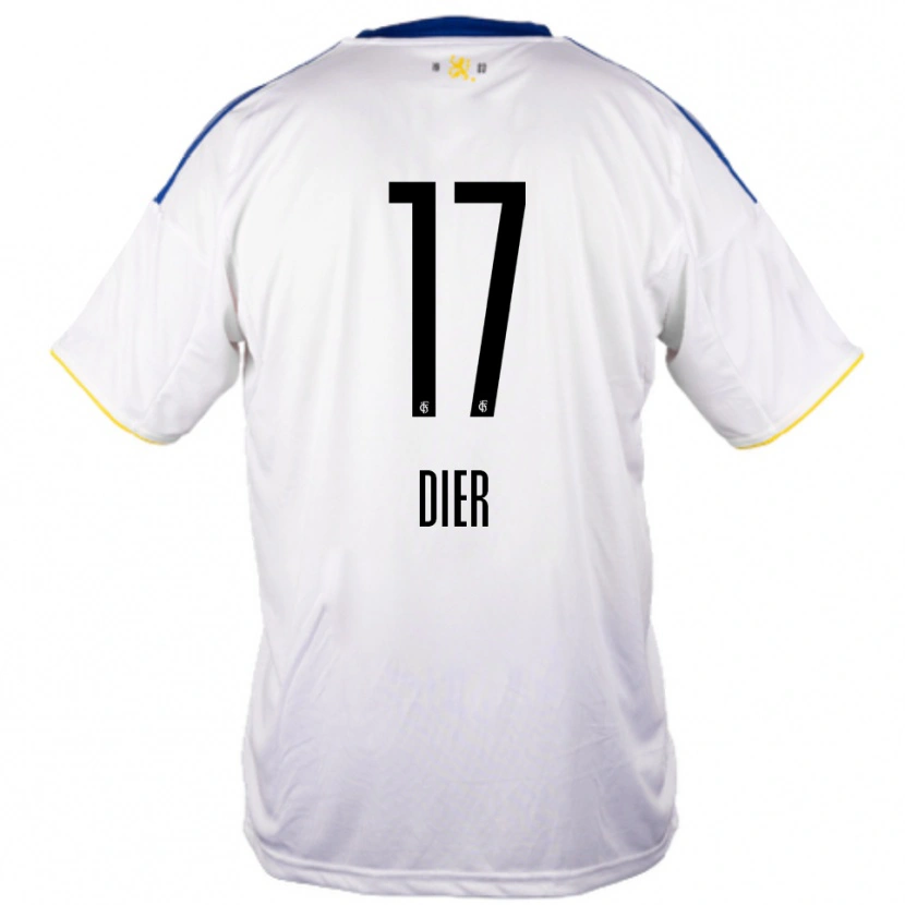 Danxen Dames Lucas Dier #17 Wit Blauw Geel Uitshirt Uittenue 2025/26 T-Shirt