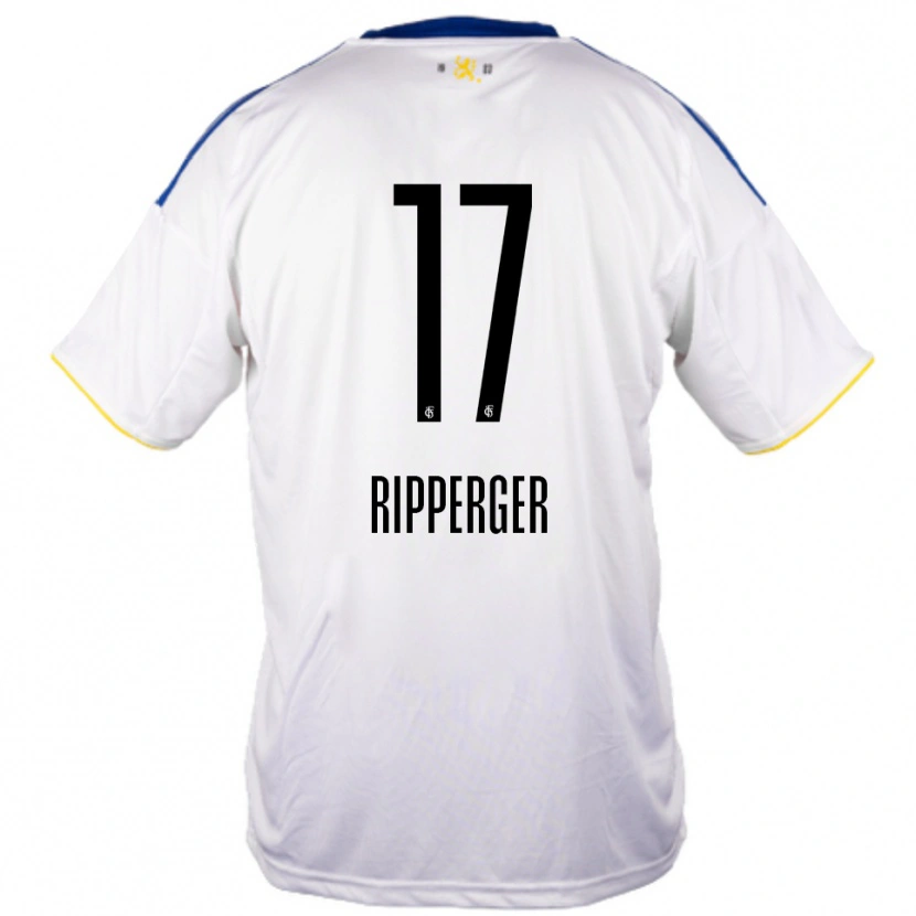Danxen Dames Lena Ripperger #17 Wit Blauw Geel Uitshirt Uittenue 2025/26 T-Shirt