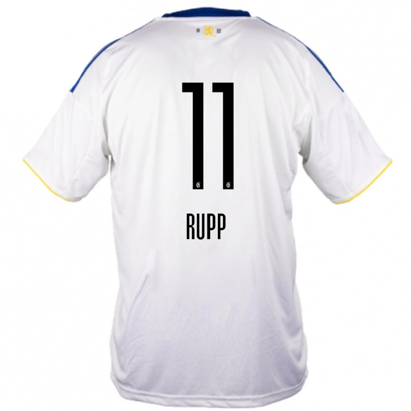 Danxen Dames Finn Rupp #11 Wit Blauw Geel Uitshirt Uittenue 2025/26 T-Shirt
