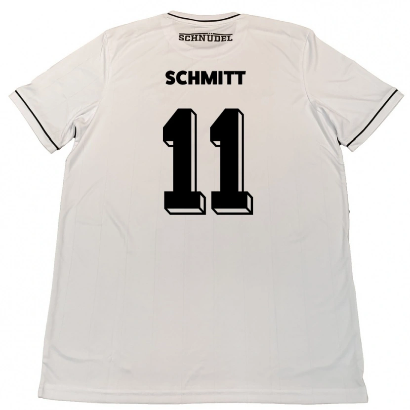 Danxen Dames Valentin Schmitt #11 Wit Zwart Uitshirt Uittenue 2025/26 T-Shirt