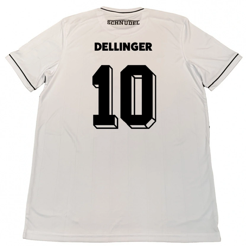Danxen Dames Michael Dellinger #10 Wit Zwart Uitshirt Uittenue 2025/26 T-Shirt