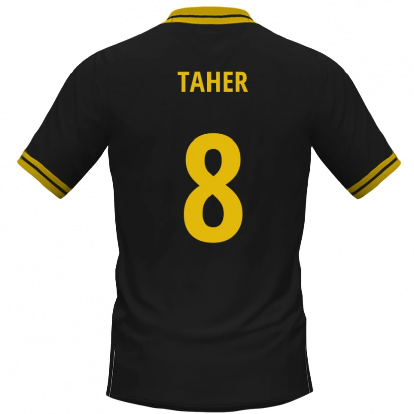 Danxen Dames Kanischka Taher #8 Zwart Geel Uitshirt Uittenue 2025/26 T-Shirt
