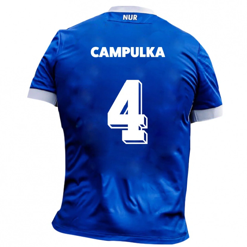 Danxen Dames Tim Campulka #4 Blauw Wit Uitshirt Uittenue 2025/26 T-Shirt