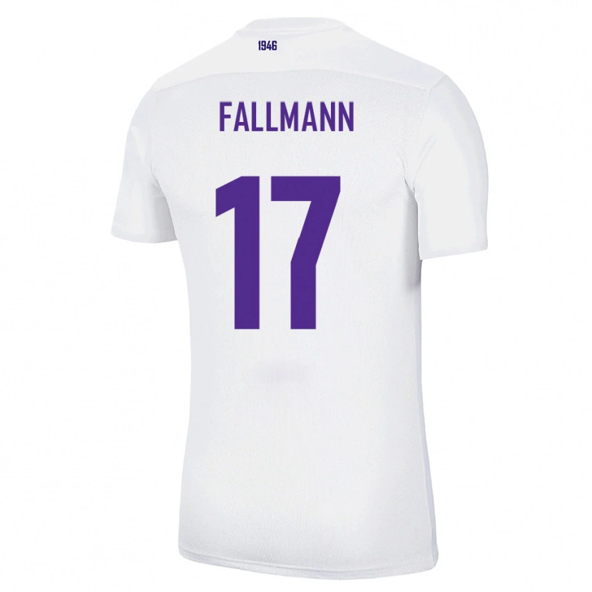 Danxen Dames Pascal Fallmann #17 Wit Groen Uitshirt Uittenue 2025/26 T-Shirt