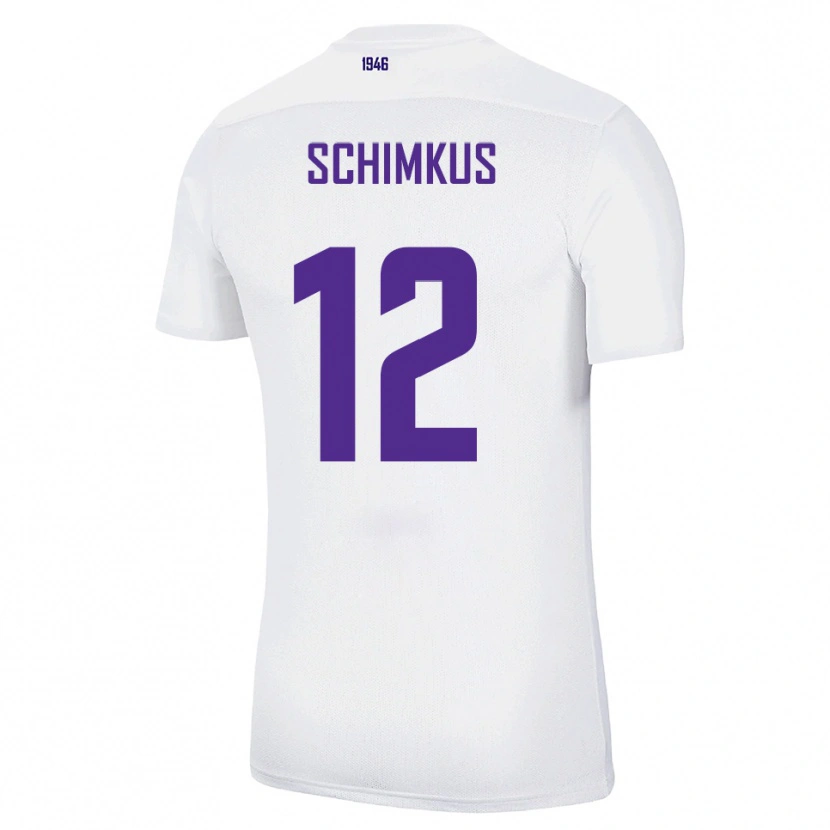 Danxen Dames Lukas Schimkus #12 Wit Groen Uitshirt Uittenue 2025/26 T-Shirt