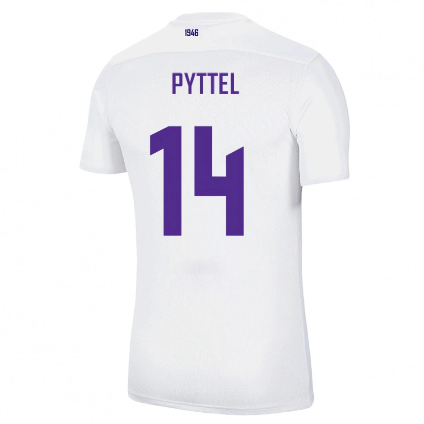 Danxen Dames Henrik Pyttel #14 Wit Groen Uitshirt Uittenue 2025/26 T-Shirt