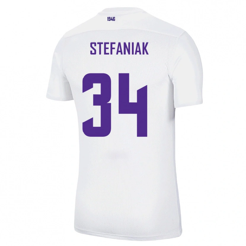 Danxen Dames Marvin Stefaniak #34 Wit Groen Uitshirt Uittenue 2025/26 T-Shirt