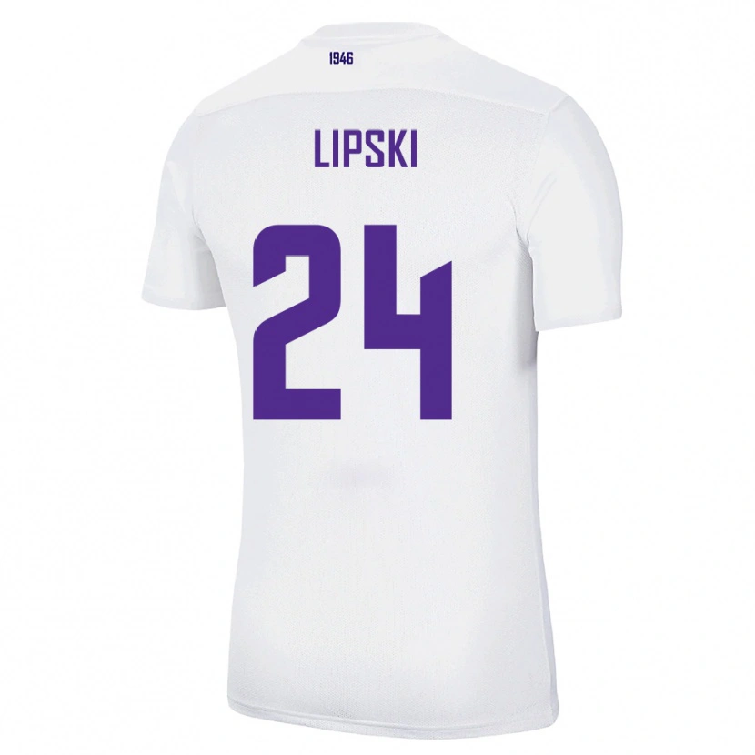 Danxen Dames Yarin Lipski #24 Wit Groen Uitshirt Uittenue 2025/26 T-Shirt