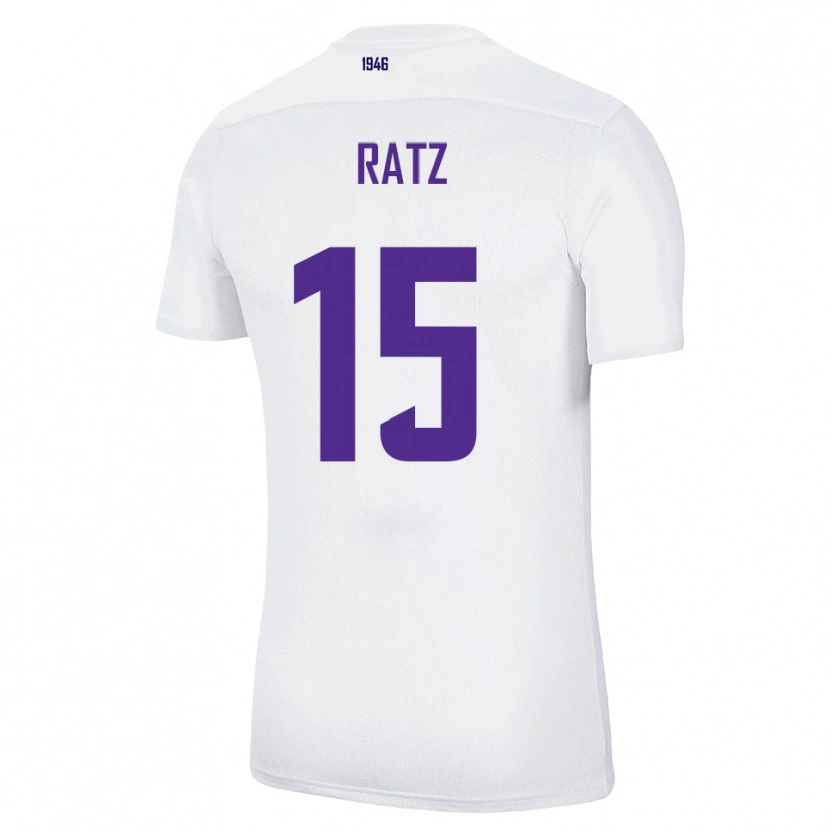 Danxen Dames Hermann Ratz #15 Wit Groen Uitshirt Uittenue 2025/26 T-Shirt