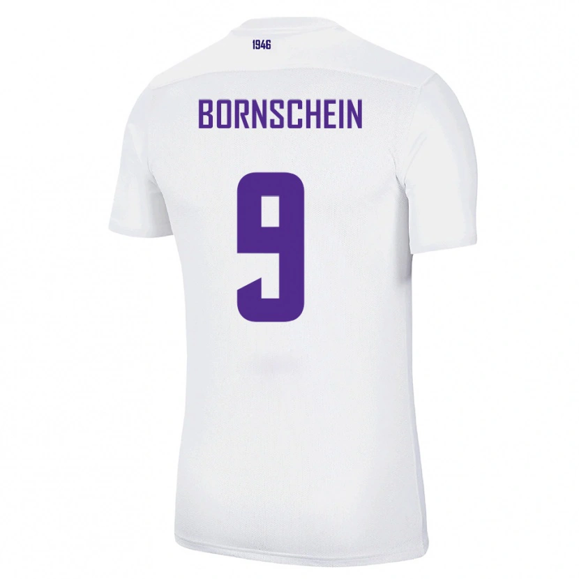 Danxen Dames Ricky Bornschein #9 Wit Groen Uitshirt Uittenue 2025/26 T-Shirt
