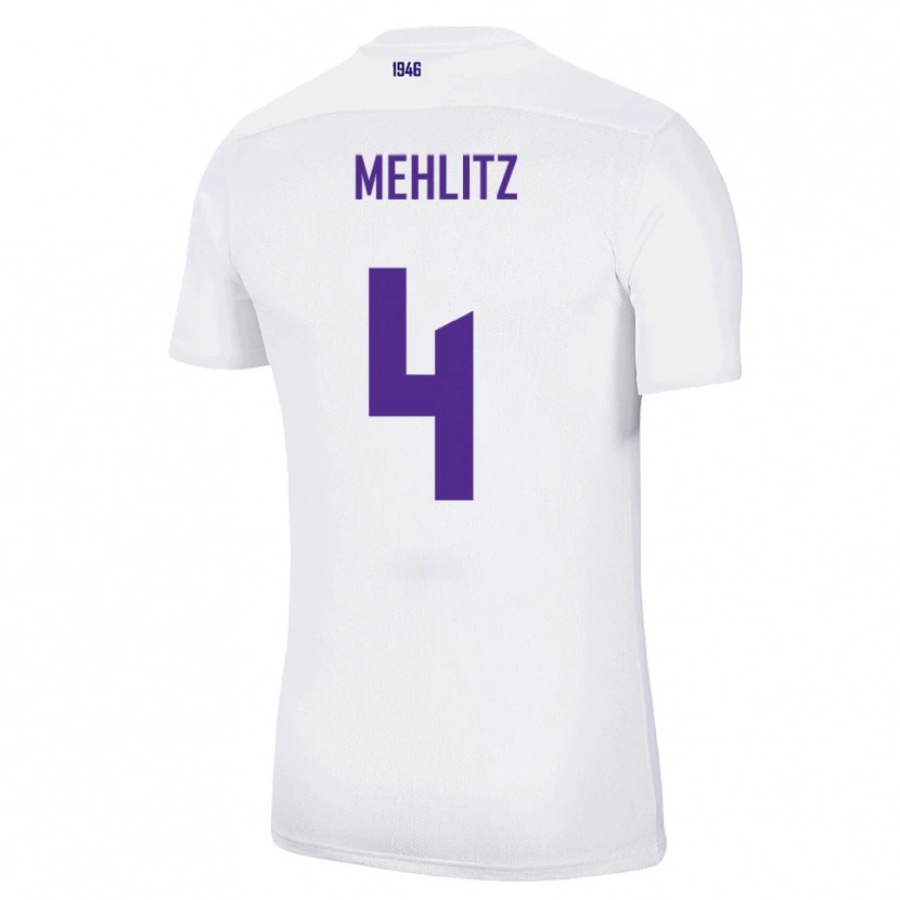 Danxen Dames Fabian Mehlitz #4 Wit Groen Uitshirt Uittenue 2025/26 T-Shirt