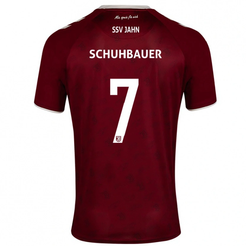 Danxen Dames Simon Schuhbauer #7 Bordeaux Wit Uitshirt Uittenue 2025/26 T-Shirt
