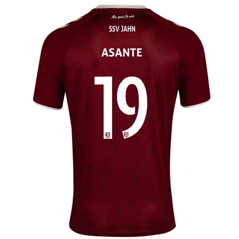 Danxen Dames Davis Asante #19 Bordeaux Wit Uitshirt Uittenue 2025/26 T-Shirt