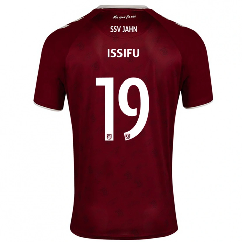 Danxen Dames Hakim Issifu #19 Bordeaux Wit Uitshirt Uittenue 2025/26 T-Shirt