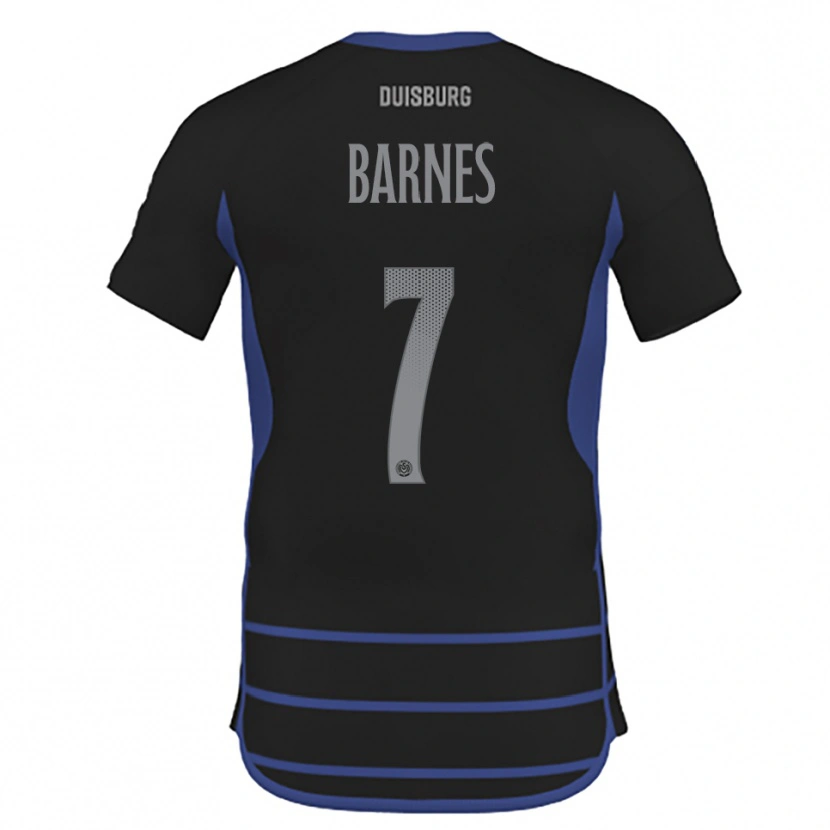 Danxen Dames Sejoba Barnes #7 Zwart Blauw Uitshirt Uittenue 2025/26 T-Shirt
