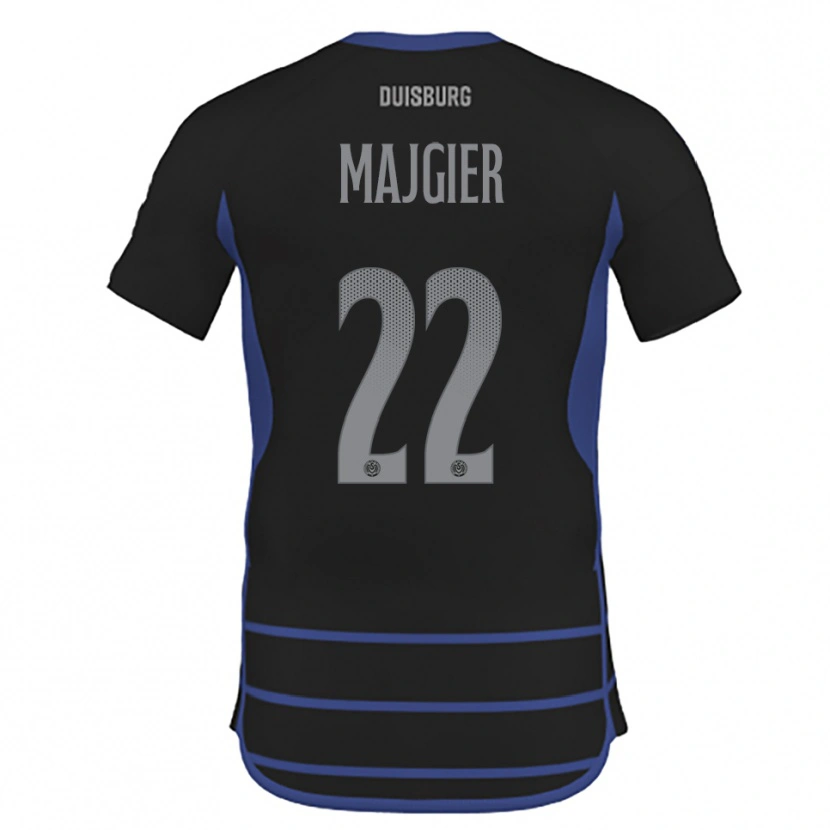Danxen Dames Philipp Majgier #22 Zwart Blauw Uitshirt Uittenue 2025/26 T-Shirt