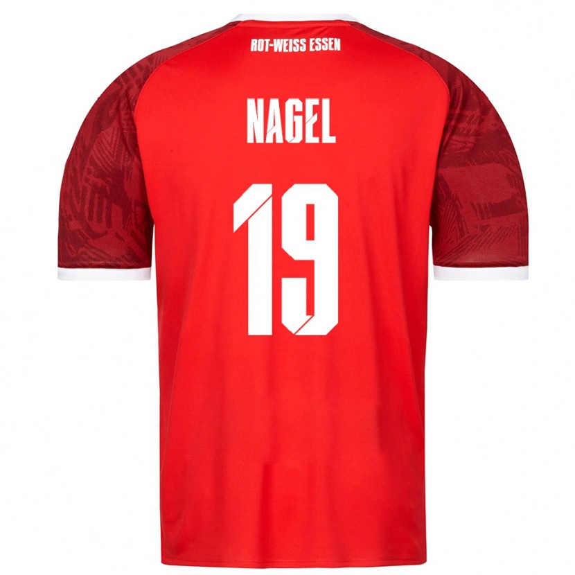 Danxen Dames Kjell-Luan Nagel #19 Rood Bordeaux Wit Uitshirt Uittenue 2025/26 T-Shirt