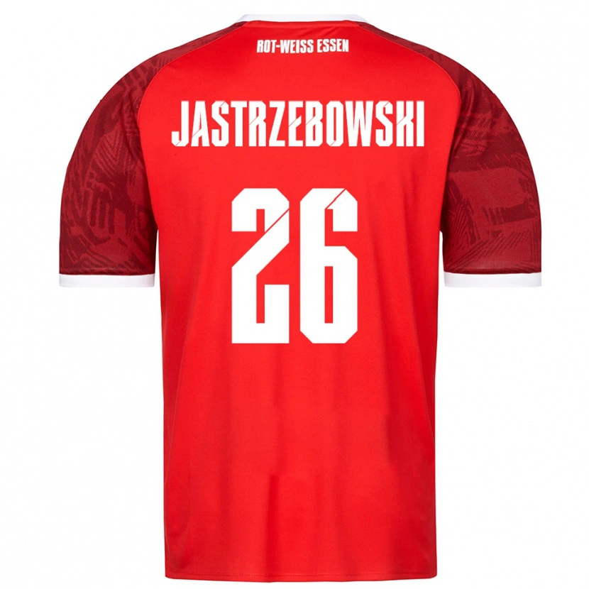 Danxen Dames Oliver Jastrzebowski #26 Rood Bordeaux Wit Uitshirt Uittenue 2025/26 T-Shirt