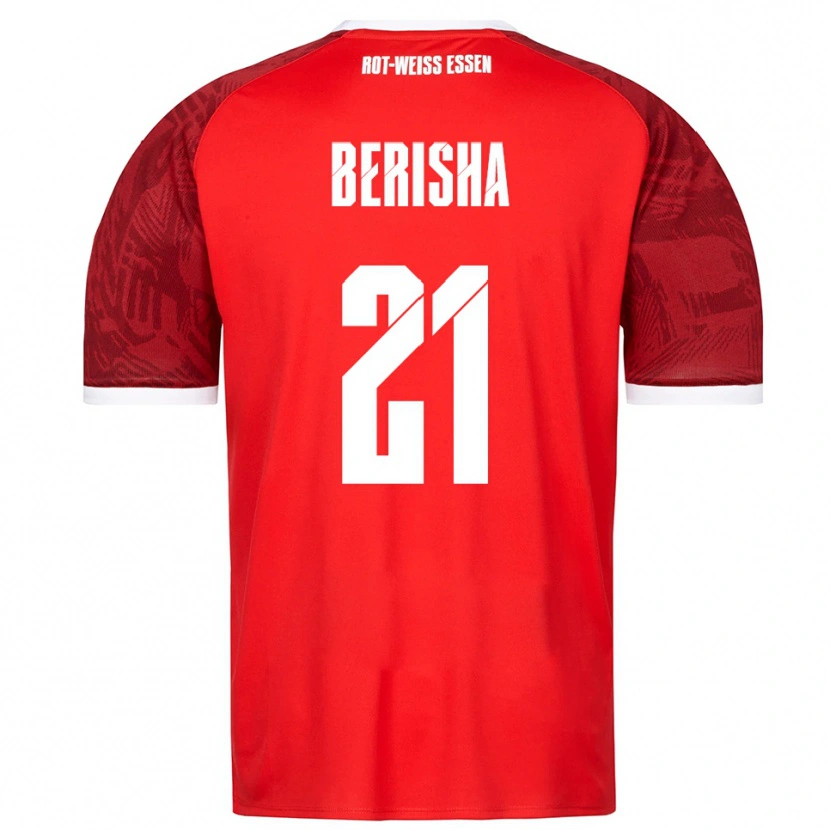 Danxen Dames Dion Berisha #21 Rood Bordeaux Wit Uitshirt Uittenue 2025/26 T-Shirt