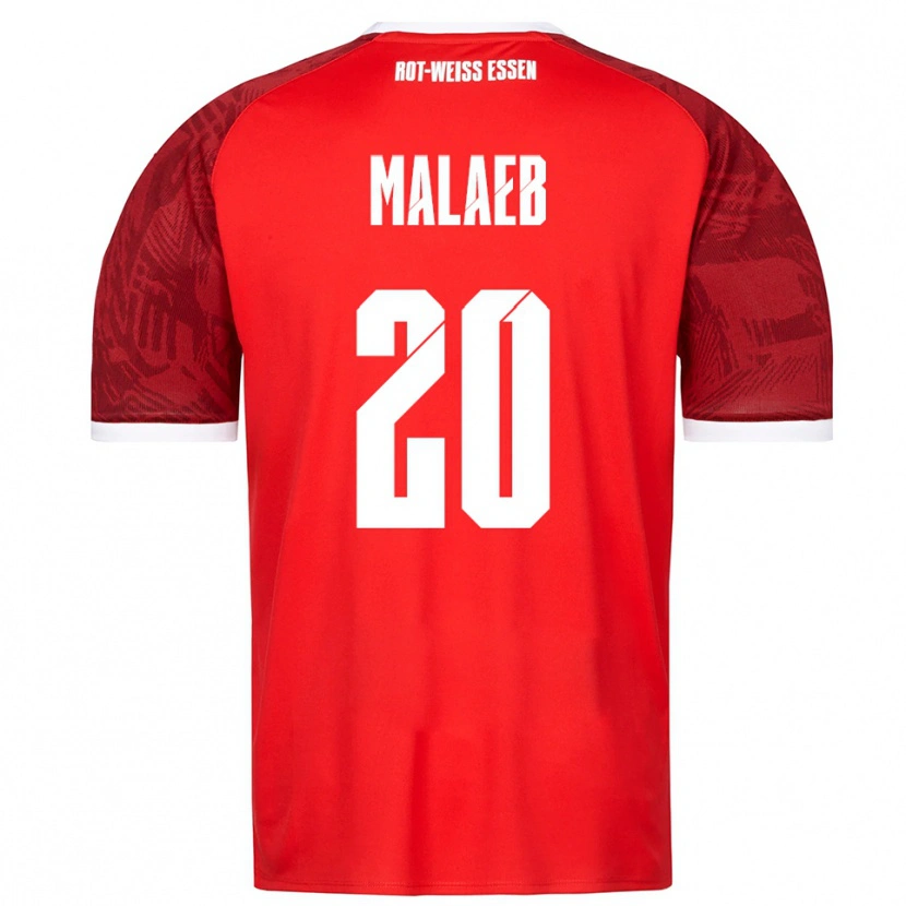 Danxen Dames Rami Malaeb #20 Rood Bordeaux Wit Uitshirt Uittenue 2025/26 T-Shirt
