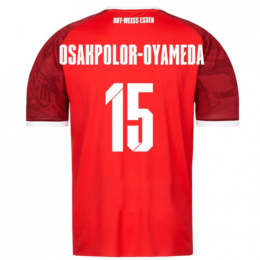 Danxen Dames Joel Osakpolor-Oyameda #15 Rood Bordeaux Wit Uitshirt Uittenue 2025/26 T-Shirt