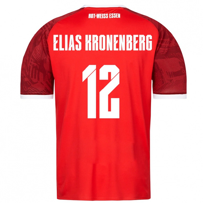 Danxen Dames Sebastian Elias Kronenberg #12 Rood Bordeaux Wit Uitshirt Uittenue 2025/26 T-Shirt