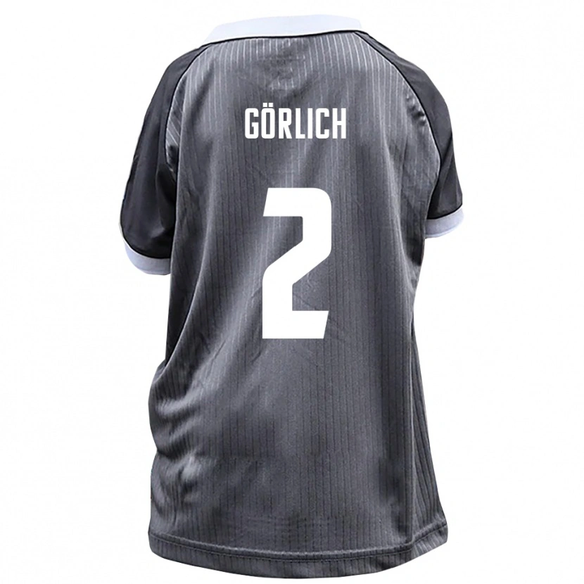 Danxen Dames Luis Görlich #2 Grijs Wit Uitshirt Uittenue 2025/26 T-Shirt