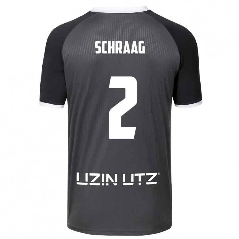 Danxen Dames Felix Schraag #2 Grijs Wit Uitshirt Uittenue 2025/26 T-Shirt