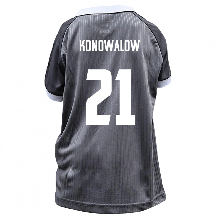 Danxen Dames Stefan Konowalow #21 Grijs Wit Uitshirt Uittenue 2025/26 T-Shirt