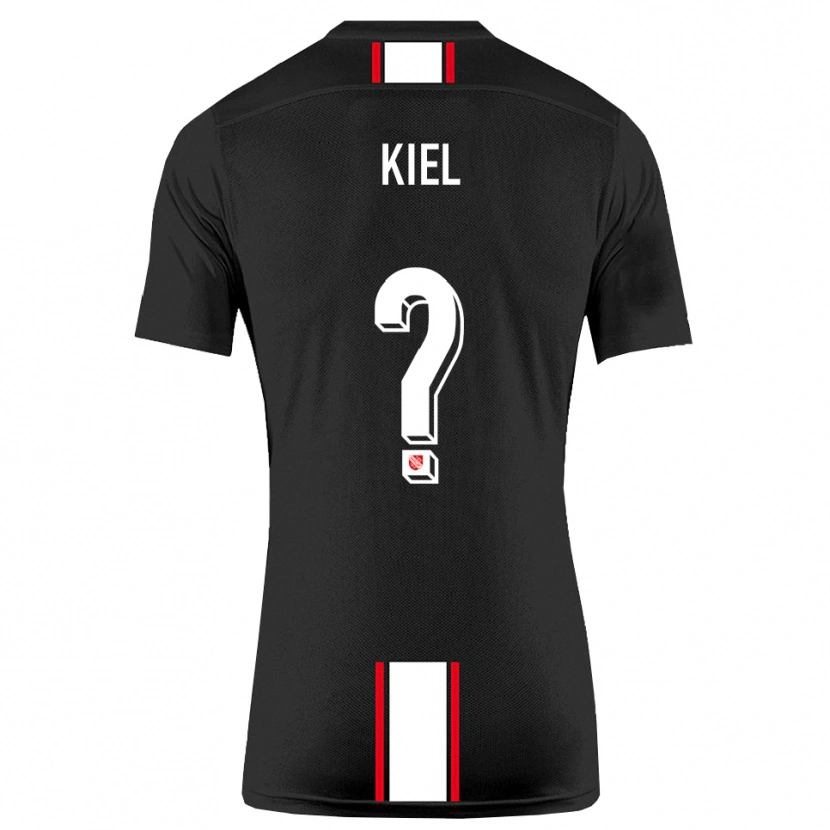 Danxen Dames Niels Kiel #0 Zwart Wit Uitshirt Uittenue 2025/26 T-Shirt