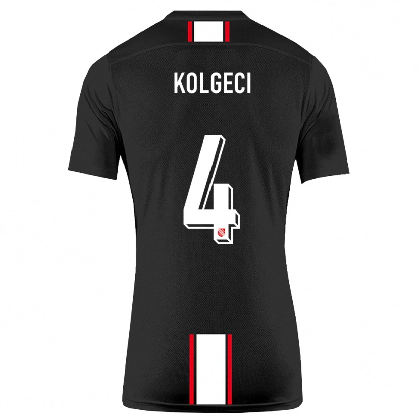 Danxen Dames Besfort Kolgeci #4 Zwart Wit Uitshirt Uittenue 2025/26 T-Shirt