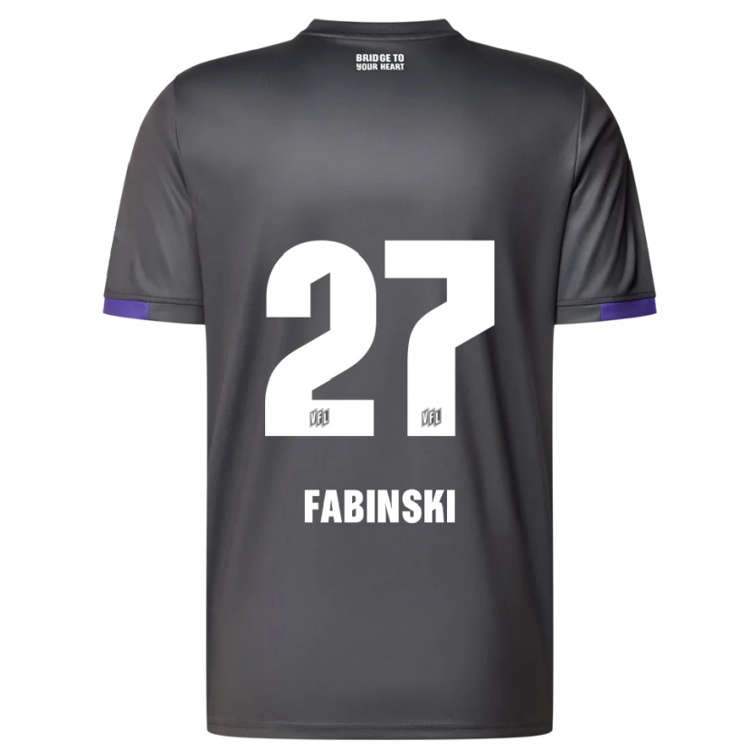 Danxen Dames Robin Fabinski #27 Grijs Paars Uitshirt Uittenue 2025/26 T-Shirt