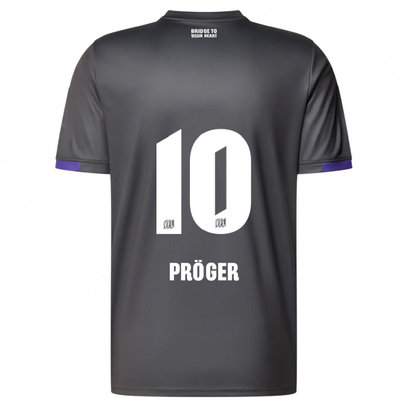 Danxen Dames Kai Pröger #10 Grijs Paars Uitshirt Uittenue 2025/26 T-Shirt