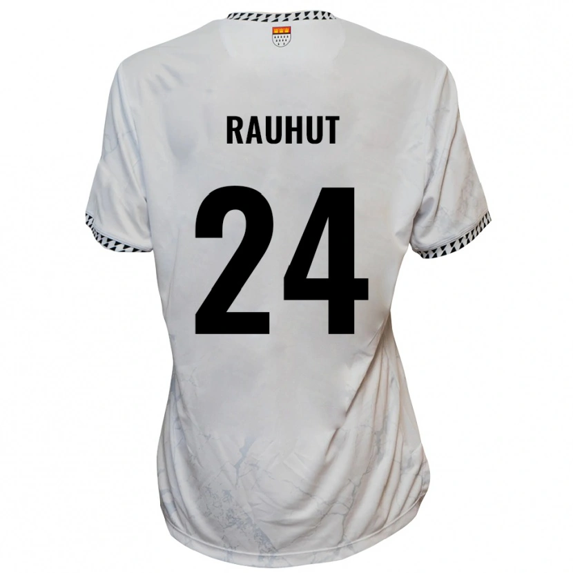 Danxen Dames Kevin Rauhut #24 Wit Zwart Uitshirt Uittenue 2025/26 T-Shirt
