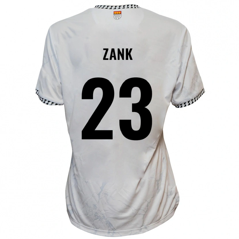 Danxen Dames Benjamin Zank #23 Wit Zwart Uitshirt Uittenue 2025/26 T-Shirt
