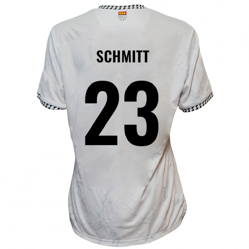 Danxen Dames Bruno Schmitt #23 Wit Zwart Uitshirt Uittenue 2025/26 T-Shirt