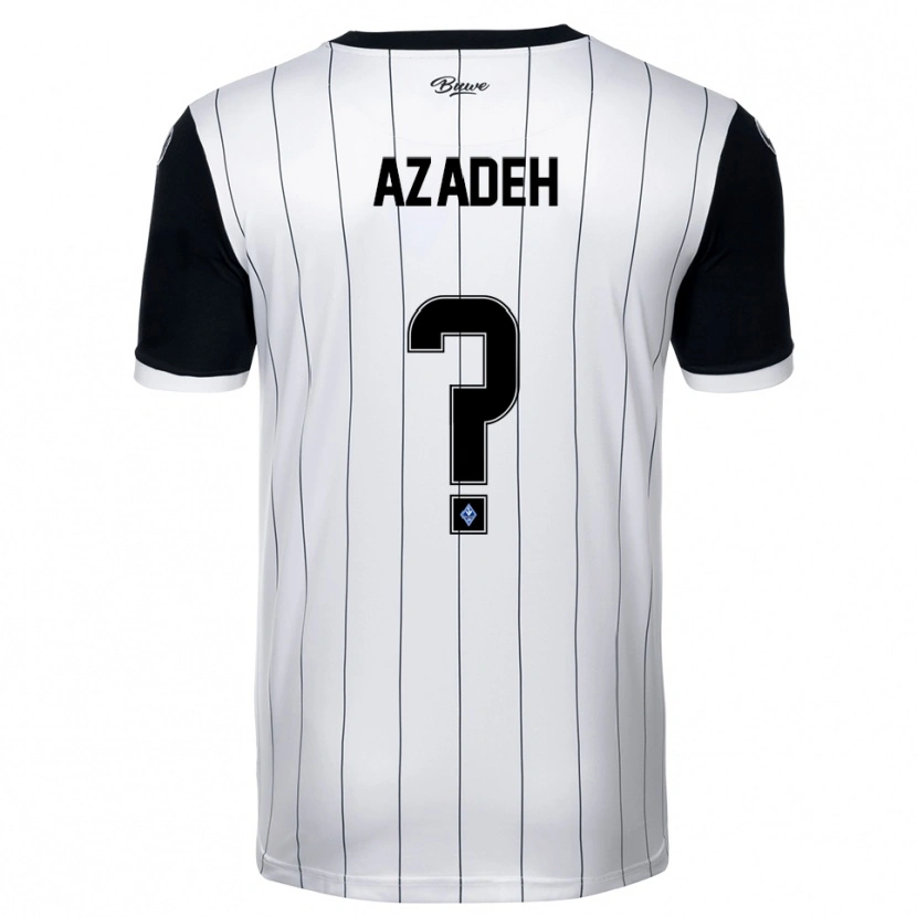 Danxen Dames Nils Azadeh #0 Wit Zwart Uitshirt Uittenue 2025/26 T-Shirt