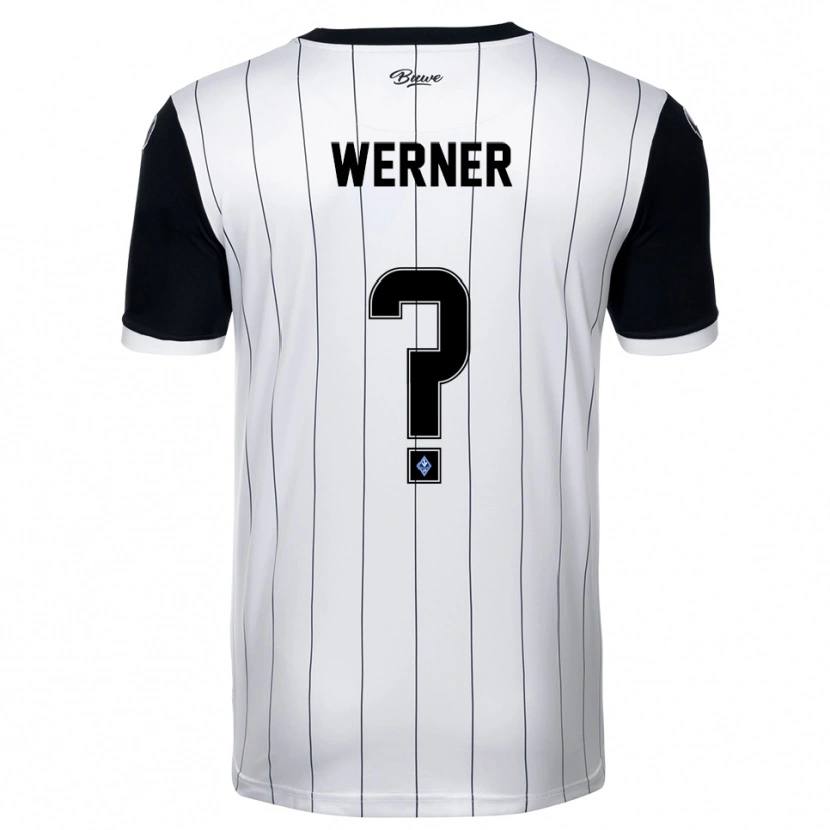 Danxen Dames Philipp Werner #0 Wit Zwart Uitshirt Uittenue 2025/26 T-Shirt