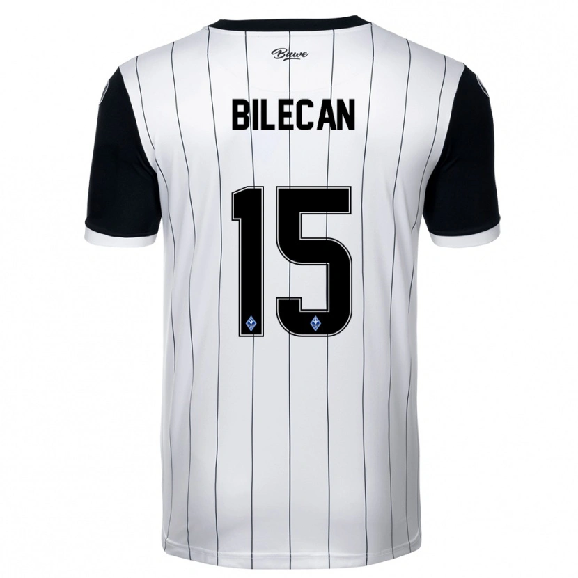 Danxen Dames Engin Bilecan #15 Wit Zwart Uitshirt Uittenue 2025/26 T-Shirt