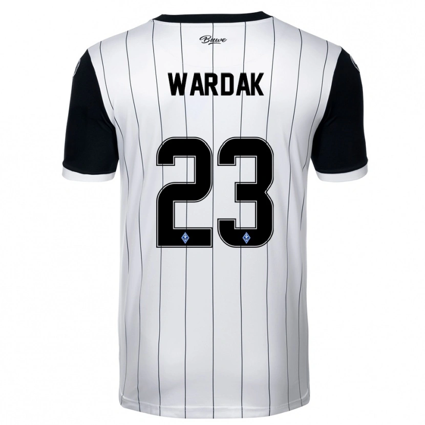 Danxen Dames Yusuf Wardak #23 Wit Zwart Uitshirt Uittenue 2025/26 T-Shirt