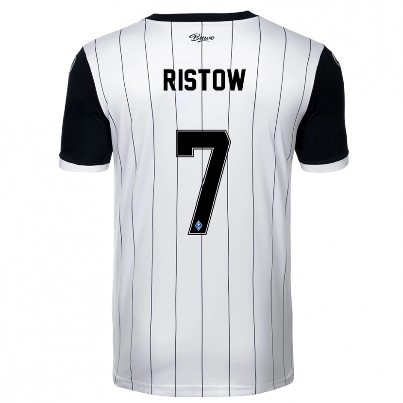 Danxen Dames Daniel Ristow #7 Wit Zwart Uitshirt Uittenue 2025/26 T-Shirt