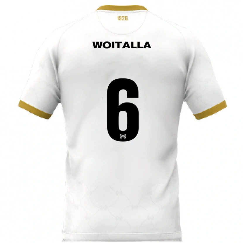Danxen Dames Luis Woitalla #6 Wit Goud Uitshirt Uittenue 2025/26 T-Shirt