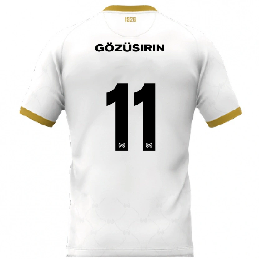 Danxen Dames Tarik Gözüsirin #11 Wit Goud Uitshirt Uittenue 2025/26 T-Shirt