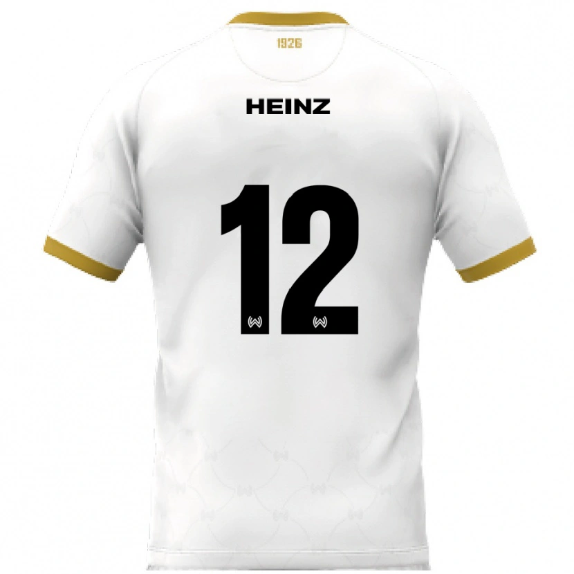 Danxen Dames Lewin Heinz #12 Wit Goud Uitshirt Uittenue 2025/26 T-Shirt