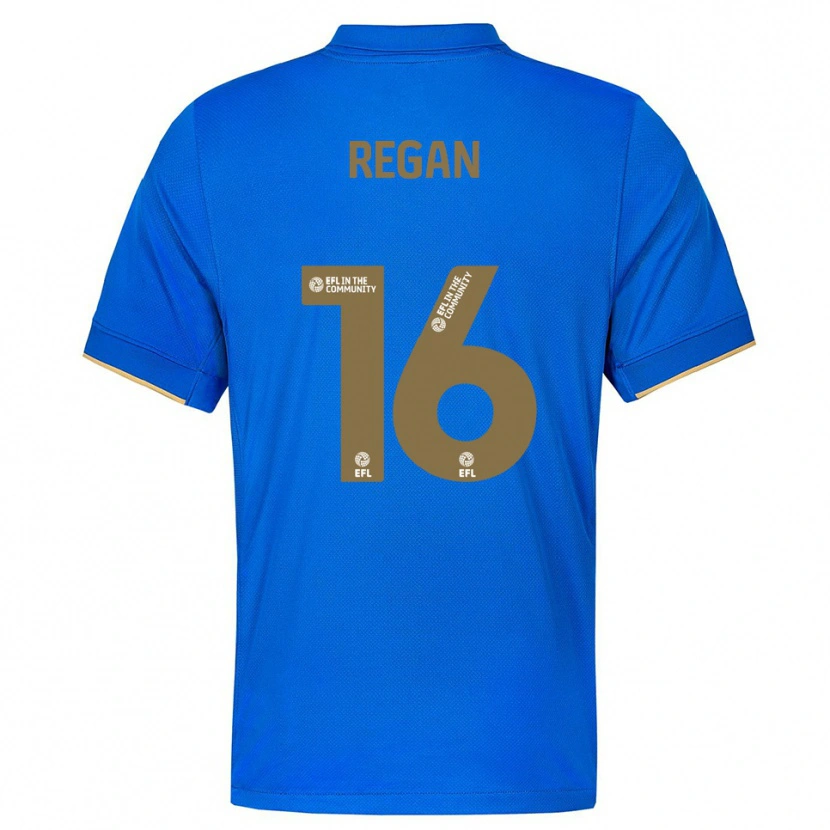 Danxen Kinderen Rory Regan #16 Blauw Goud Thuisshirt Thuistenue 2025/26 T-Shirt