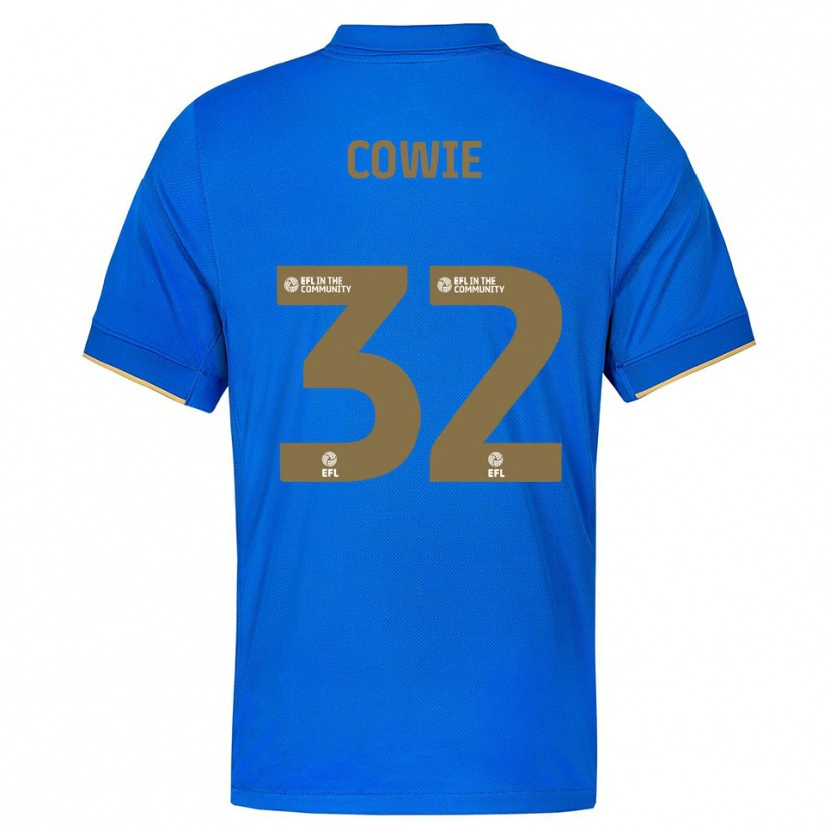 Danxen Kinderen Abbie Cowie #32 Blauw Goud Thuisshirt Thuistenue 2025/26 T-Shirt