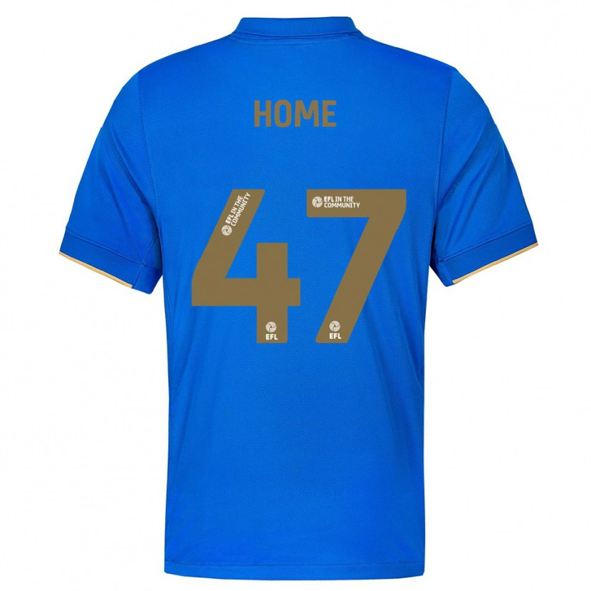 Danxen Kinderen Josh Home #47 Blauw Goud Thuisshirt Thuistenue 2025/26 T-Shirt